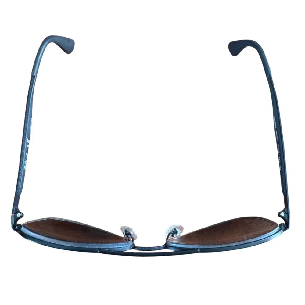 Ray-Ban RB3540 Aviator Sunglasses Matte Black 58mm w Case & Cloth Frames Only - Picture 6 of 13